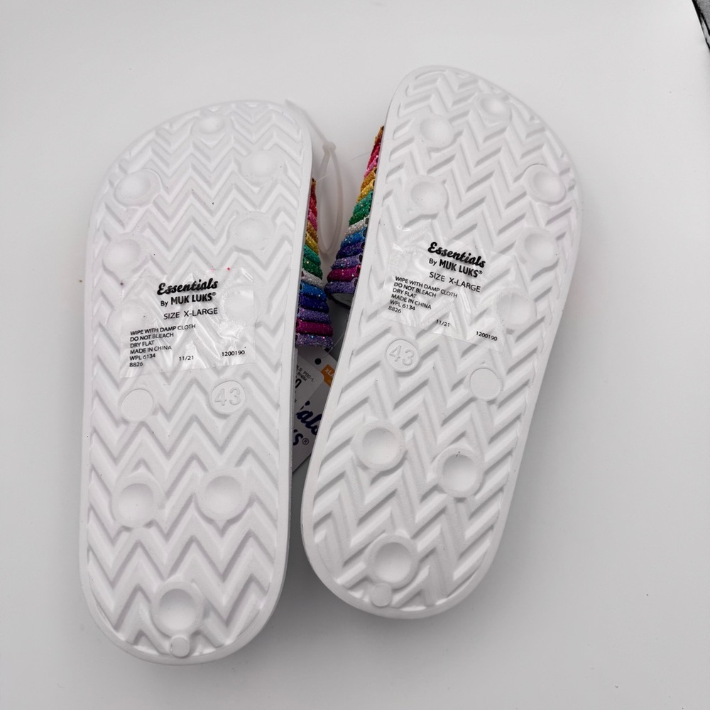 NWT MUK LUKS Essentials Liberty Pool Slide Sandals - X-Large 11-12 - Picture 5 of 5